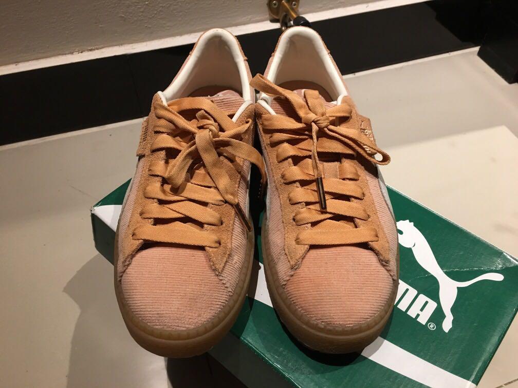 puma platform trace corduroy pink trainers Fesyen Wanita Sepatu di Carousell