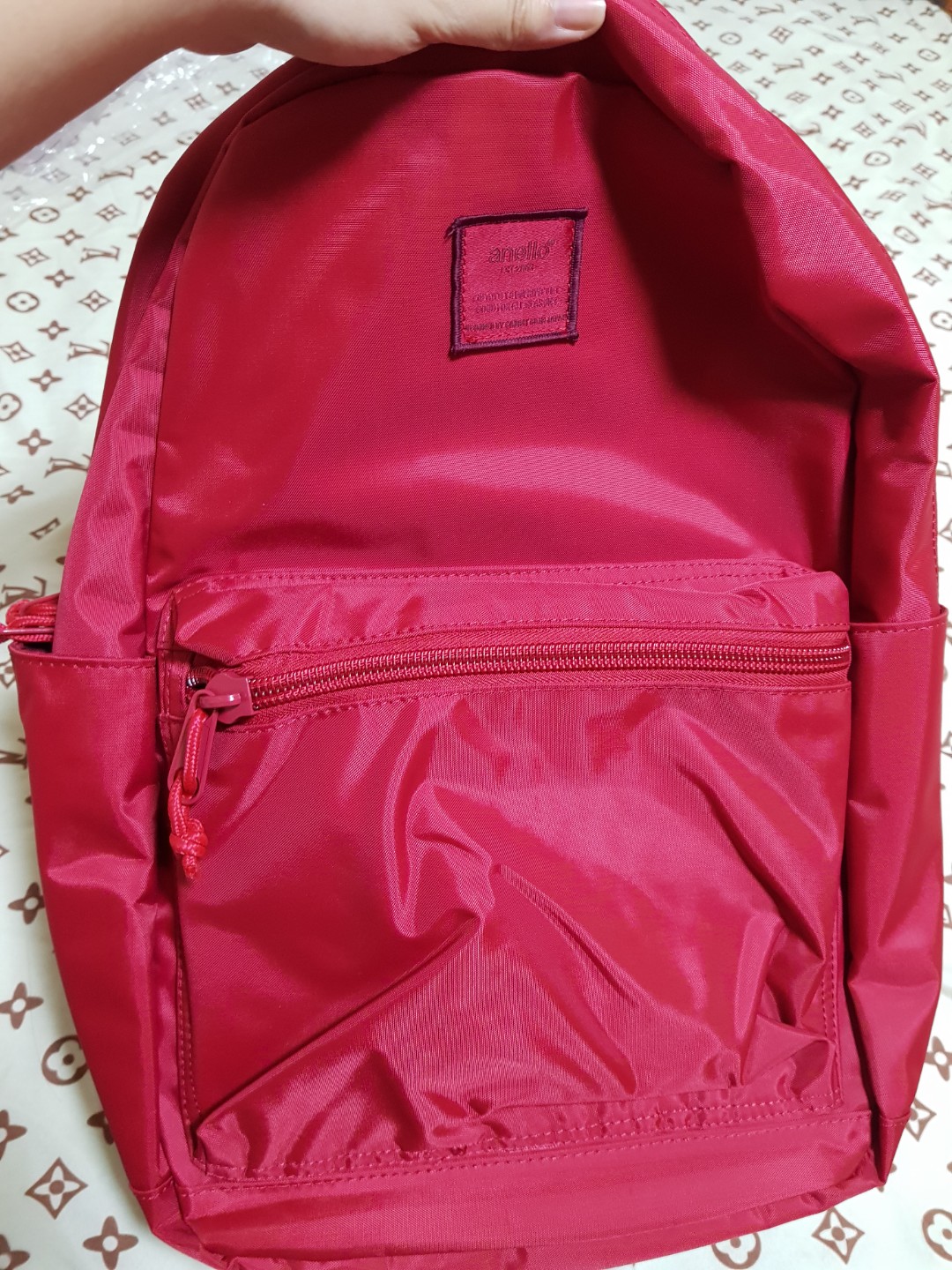 Original Red Anello Backpack, Women's Fashion, Bags & Wallets