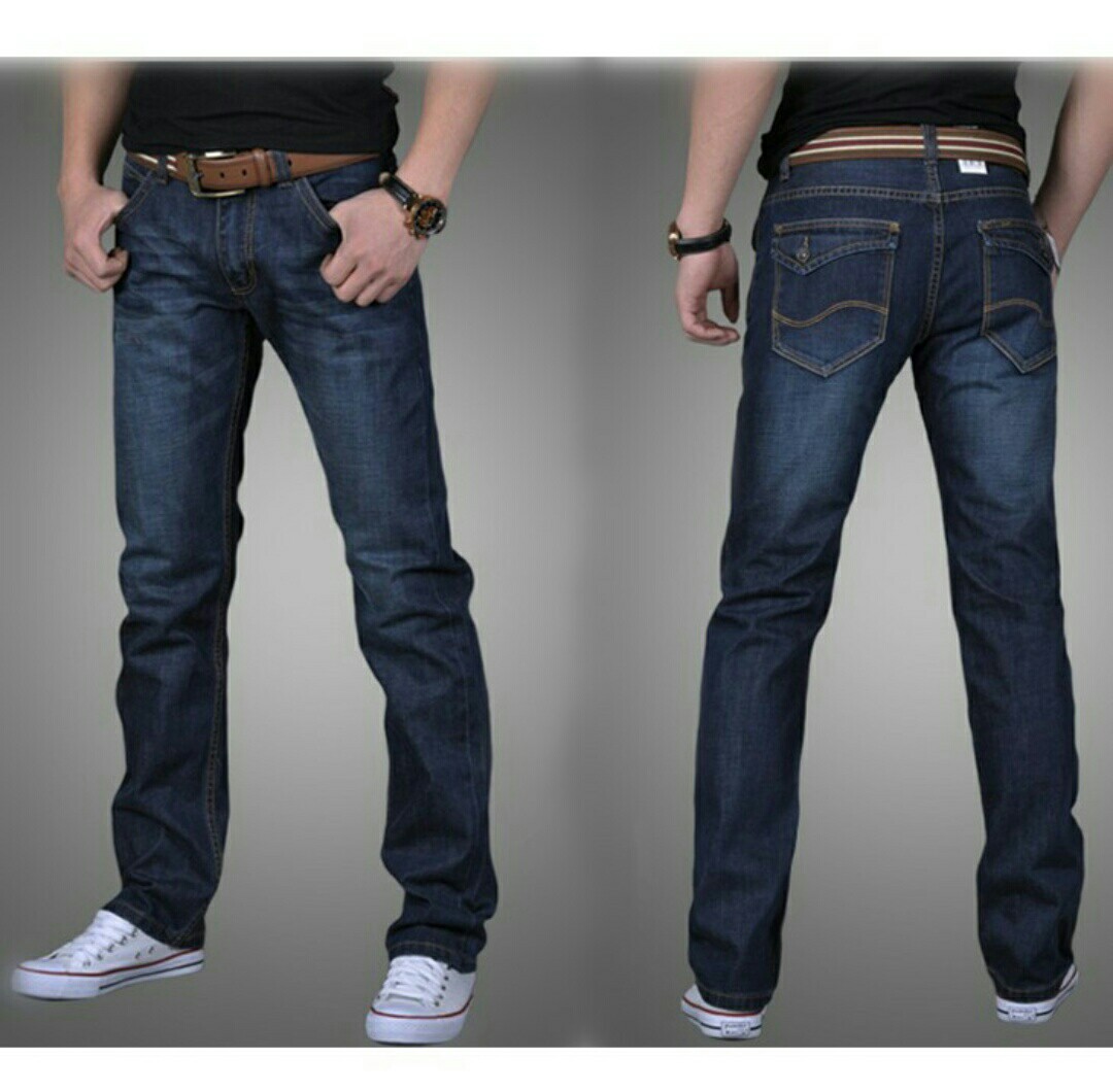 Seluar jeans denim straight cut Men s Fashion Bottoms Jeans on