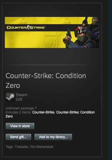 Counter-Strike + Condition Zero Steam Gift