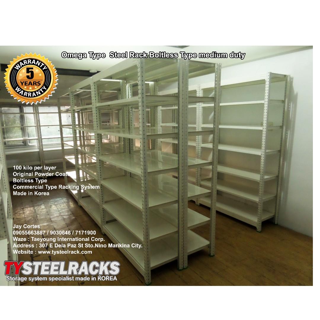 Steel rack boltless type korean shelving high quality made in korea ...