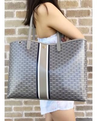 Tory Burch Gemini Link tote bag in French gray