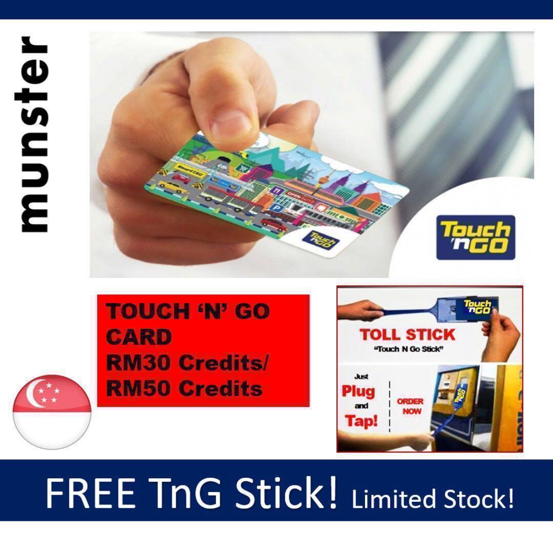 Touch N Go Card With Free Touchngo Stick New Stock Tng Touchngo Card Touch And Go Card Car Accessories Accessories On Carousell