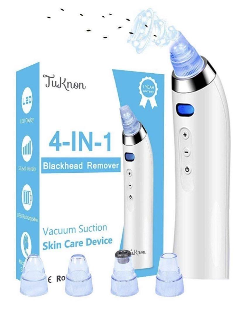 Tuknon Blackhead Remover Vacuum Pore Cleaner Electric Acne White