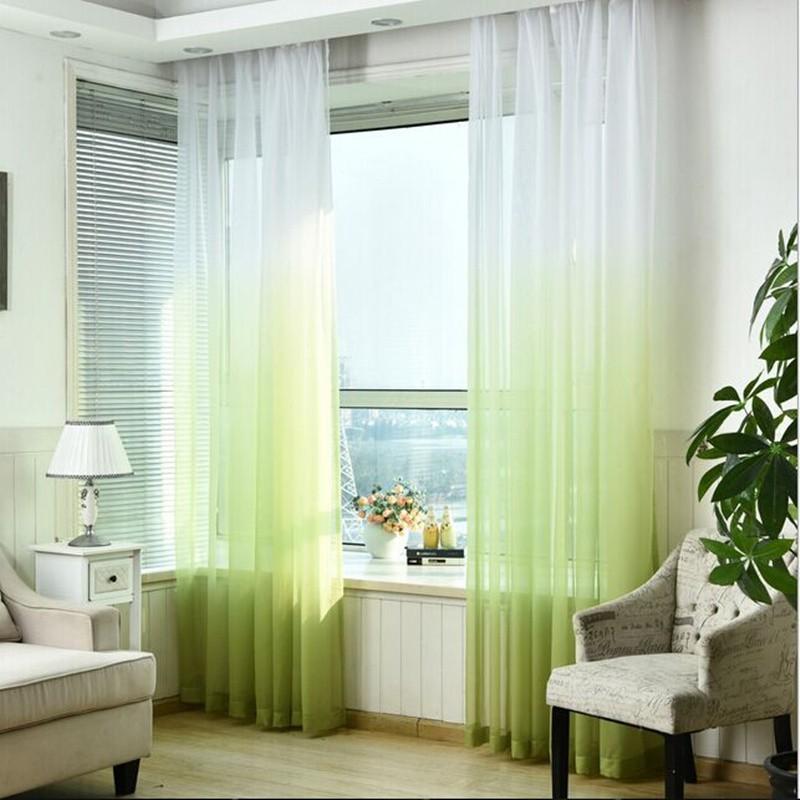 Wallpaper Tulle Curtains Printed Kitchen Decor Living Room Divider Sheer For Android