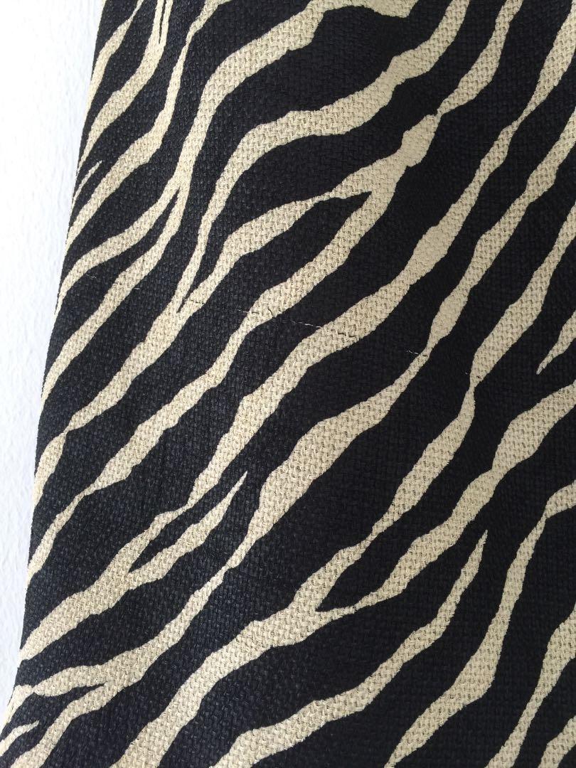 Vintage Zebra Print Pencil Skirt, Women's Fashion, Bottoms, Skirts on