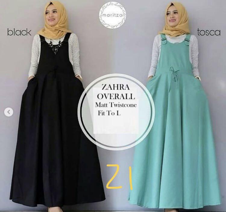 overall dress muslimah