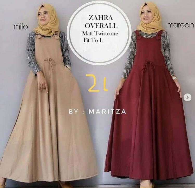 overall dress muslimah