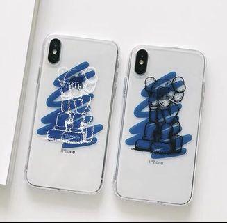 KAWS 暴力熊透明全包手機殼軟殼 Apple iPhone case