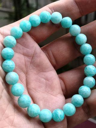 Amazonite natural crystal bracelet