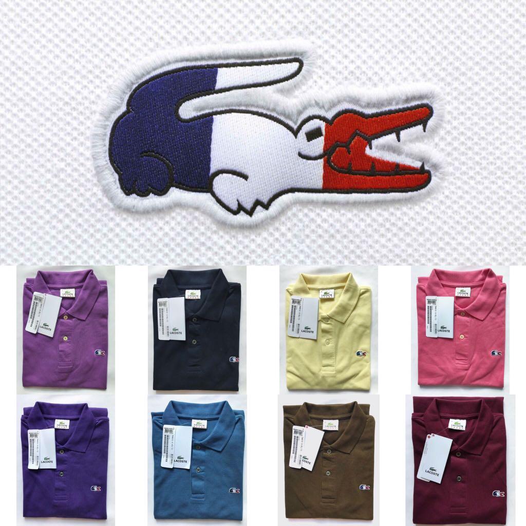 lacoste tricolor polo shirt