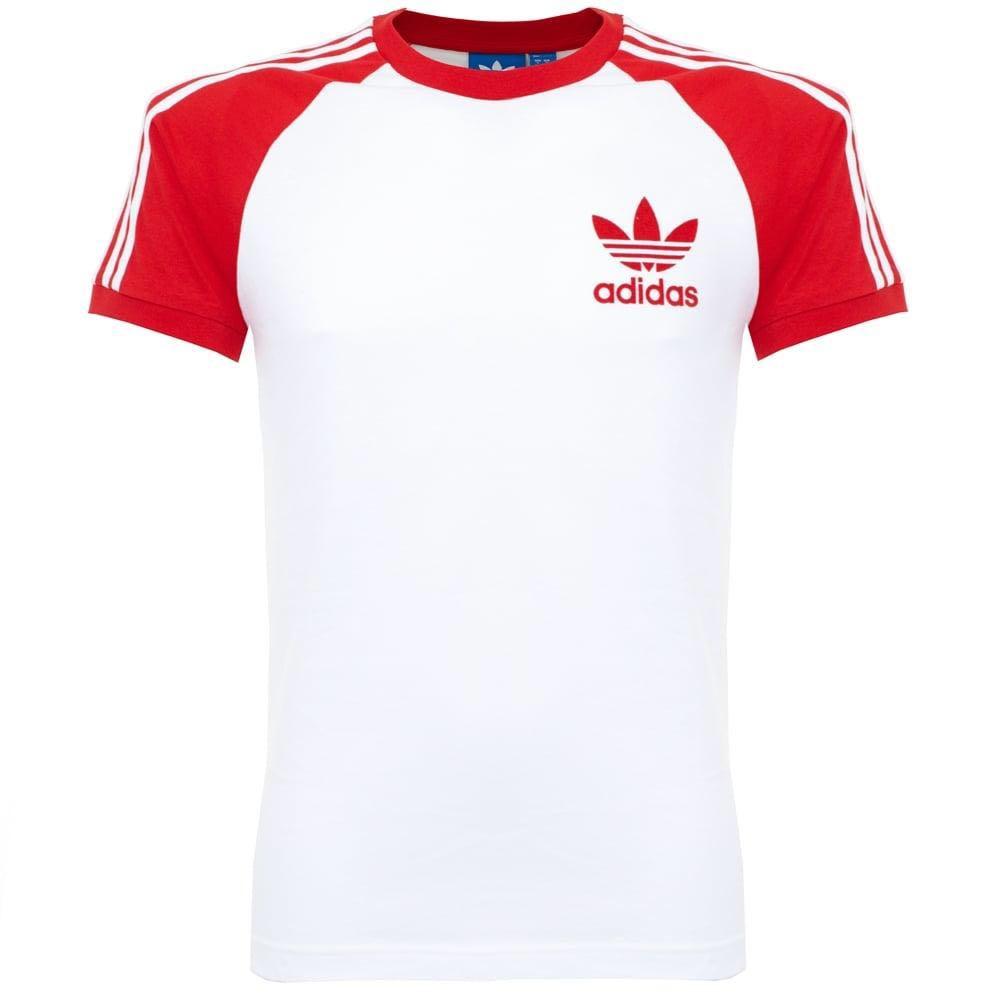 adidas white california tee