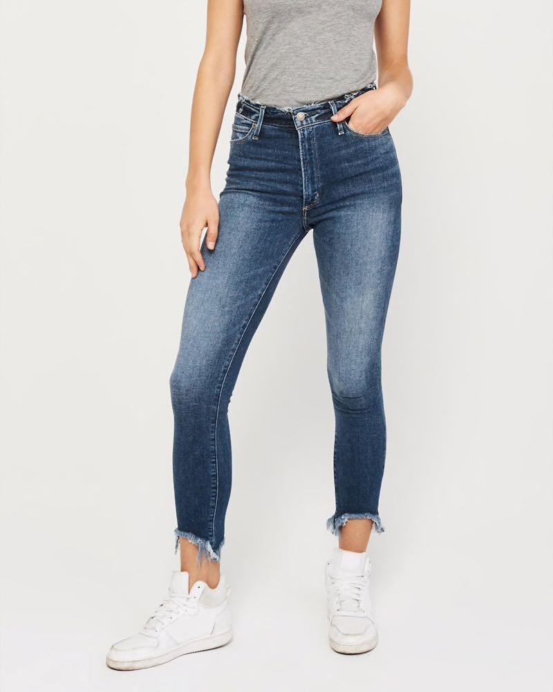 A F Simone high rise ankle jeans