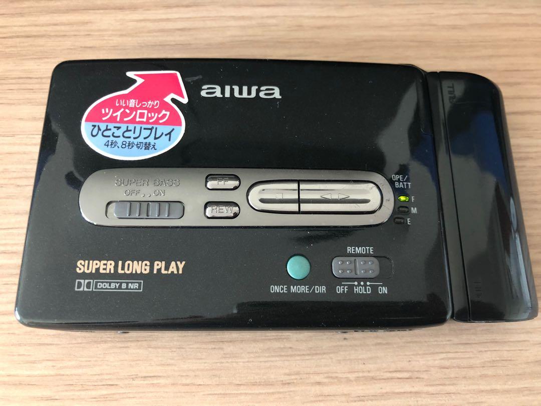 Aiwa Walkman cassette player PX530 全套連缐控, 音響器材, 可攜式
