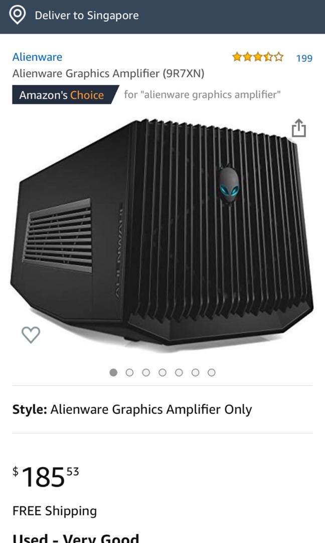 Alienware Graphics Amplifier 9r7xn Electronics Computer Parts Accessories On Carousell