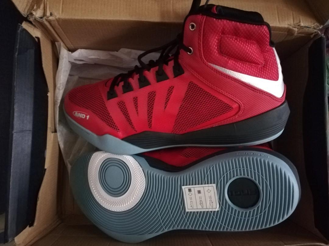 Rush Sale Authentic And1 Overdrive Basketball Red Rubber Shoes