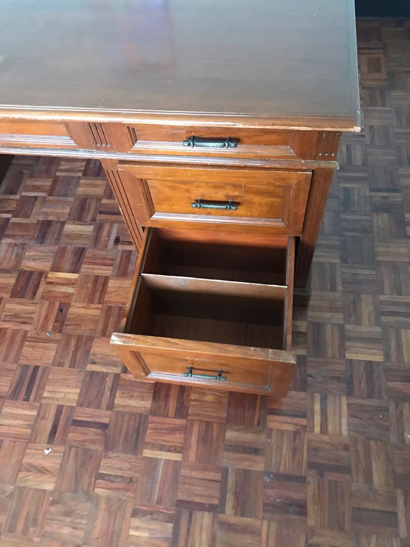 Antique lawyer desk, Furniture & Home Living, Furniture, Tables & Sets