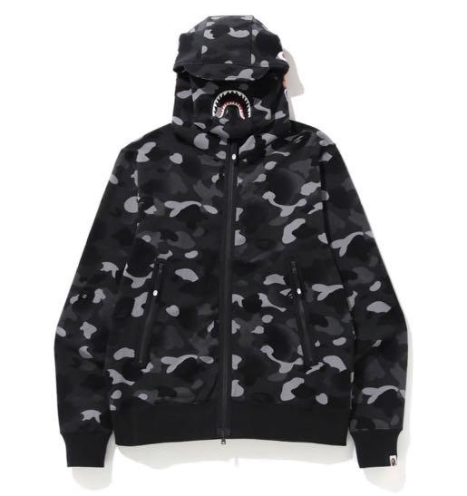 BAPE GRADATION CAMO SHARK MASK JACKET 新品 XL BAPE GRADATION CAMO