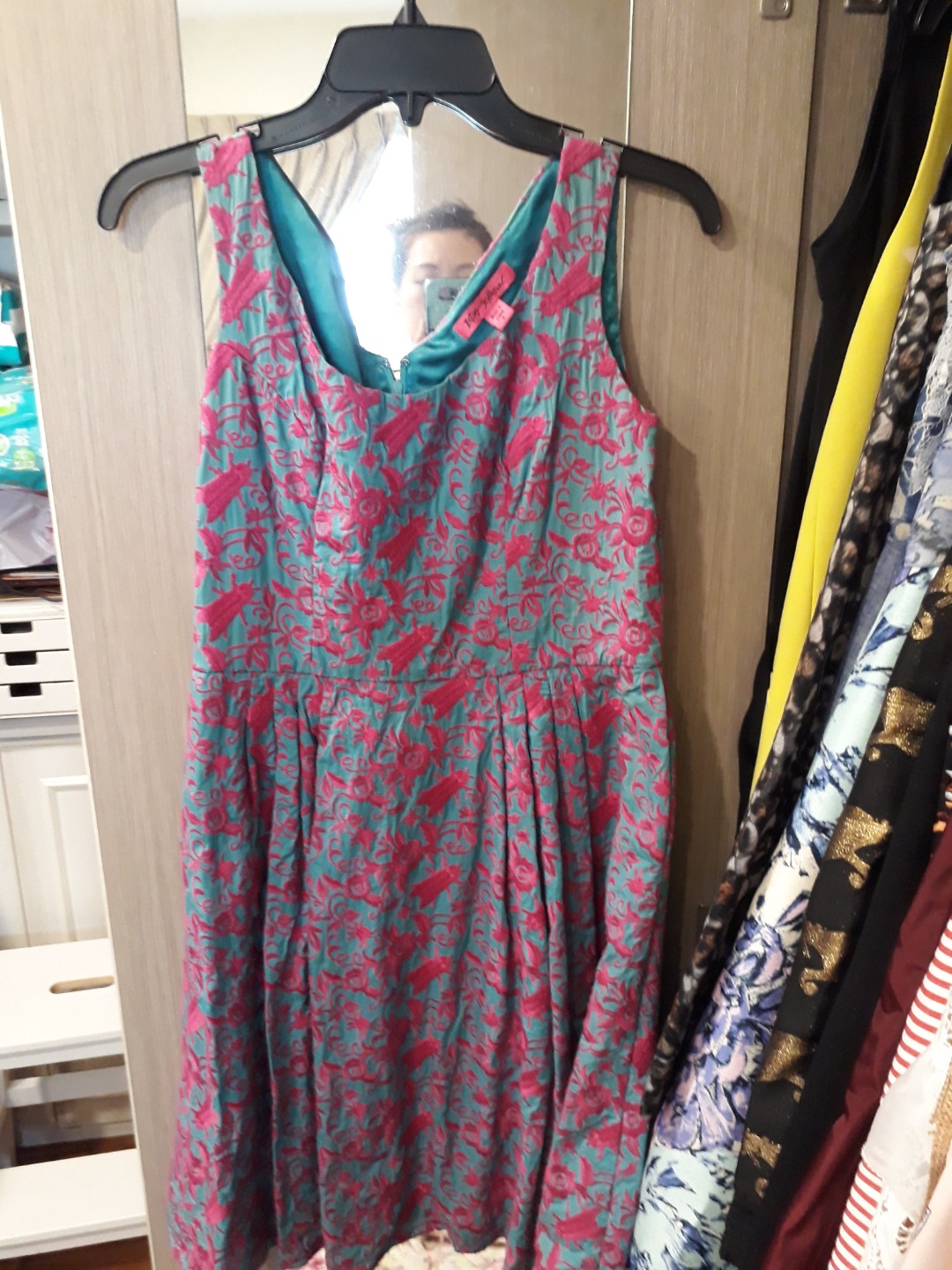betsey johnson embroidered dress