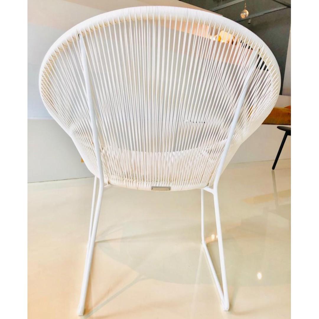 reduced 4 white wicker chairs woven plus netherlands new