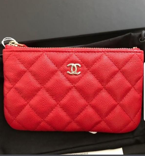 Chanel 19B Red Mini O Case, Luxury, Bags & Wallets on Carousell