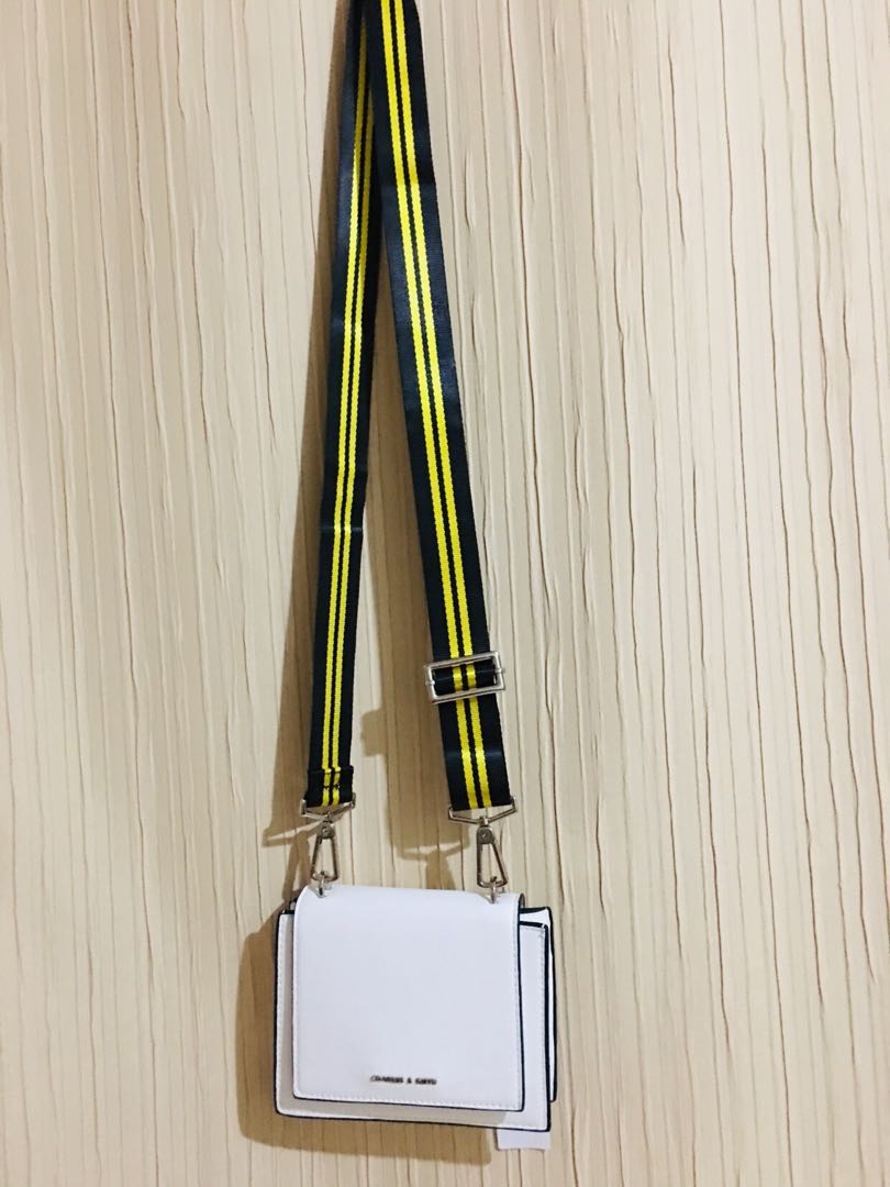 Charles Keith Sling Bag White Original