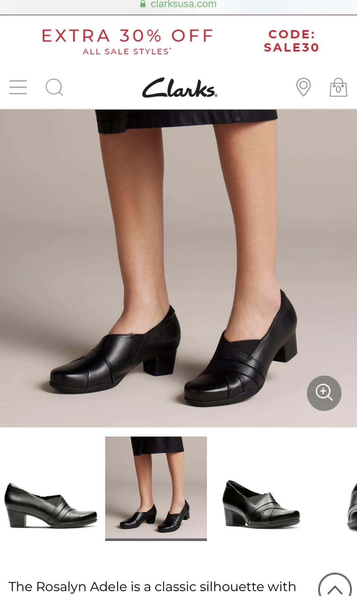Clarks black boots, Women's Fashion 