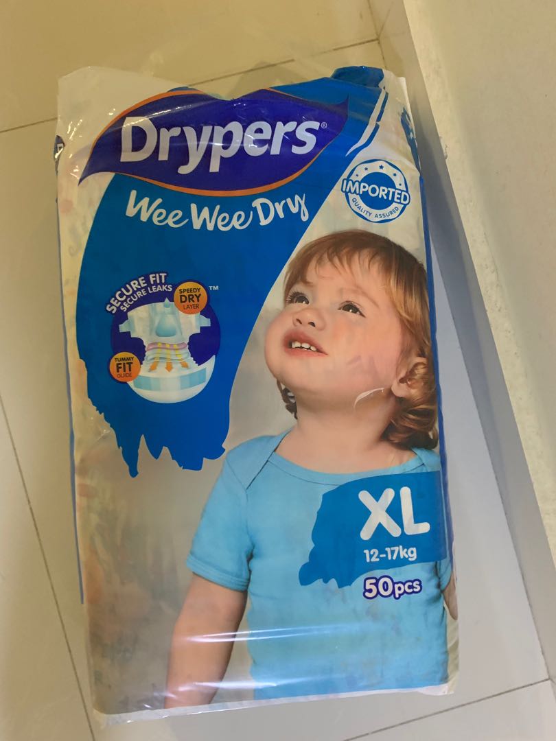 Drypers XL, Babies & Kids, Bathing & Changing, Diapers & Baby Wipes on ...