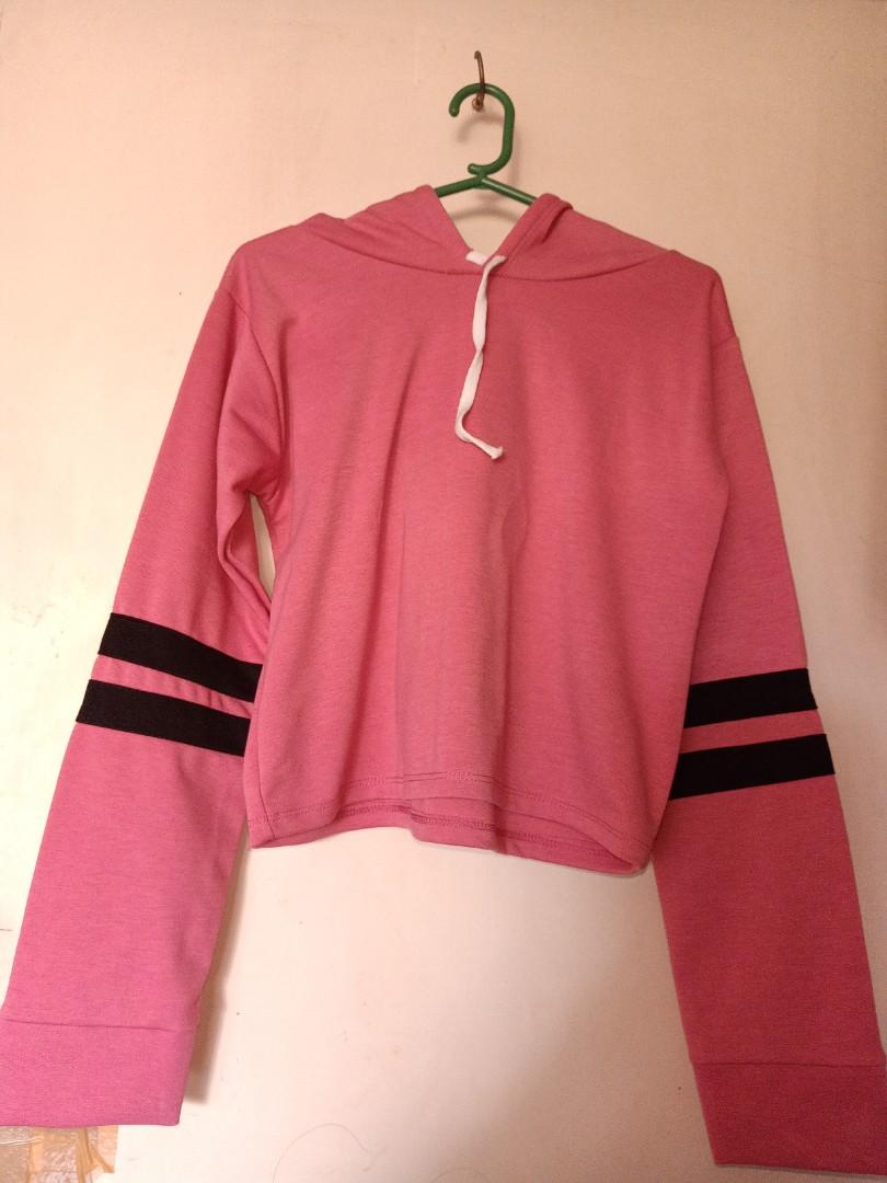 hoodie jacket crop top