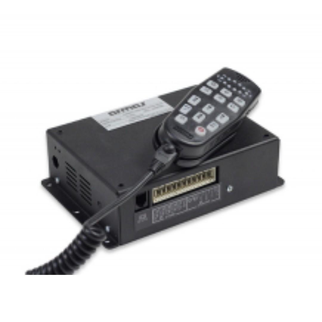 EXPERT-100 Siren & PA with Lightbar Control (Category: Construction Tools & Equipment) located in San Juan City. Submitted by rescuequipment (Listing ID 244051530, Image 3). Description: Communication with RS232 communication protocol and other warning systems Working with headlamps and control of headlamp Possibility of siren ringing, announcement and light warning system control with hand control unit Headlamp simulation leds with light system 