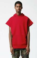 cut off pullover hoodie