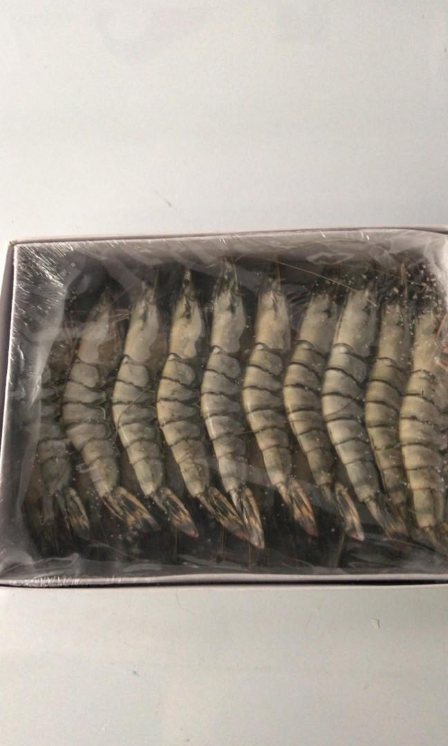 Frozen Raw Tiger Prawns, Food & Drinks, Chilled & Frozen Food on Carousell