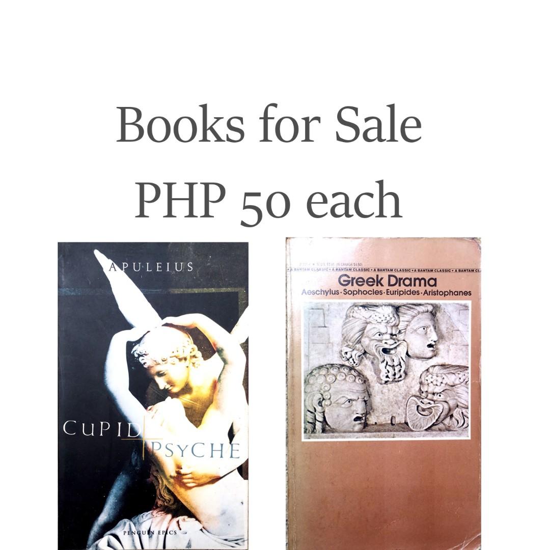 Greek Theme books for Sale (Category: Storybooks) located in Manila. Submitted by elthingsmustgo (Listing ID 243869274, Image 1). Description: Greek Drama Cupid and Psyche.