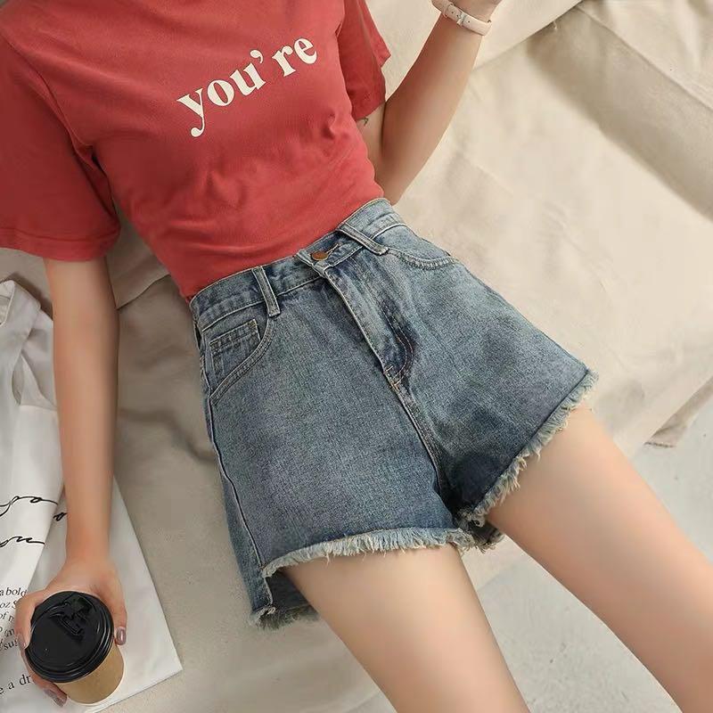 non stretch denim shorts