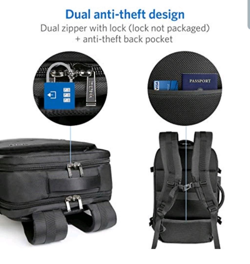 Inateck 40l Travel Backpack Review Inateck 40L Travel Backpack Flight Approved Carry-On Backpack Anti