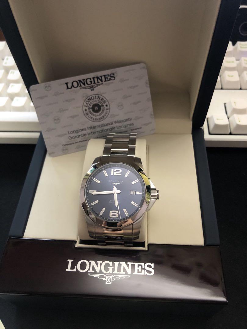 Longines Conquest Automatic (Category: Men's Watches) located in Singapore. Submitted by moses.koh (Listing ID 244032347, Image 1). Description: Longines Conquest Automatic 41mm dial Rare. Unavailable in SG market. Imported piece International warranty Bought on 11 June 2019 Condition 9.8/10 L3.777.4 Open to trades Or Negos.