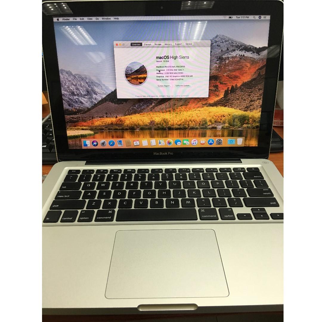 Macbook Pro 13 Inch Mid 12 Price Negotiable Electronics Computers Laptops On Carousell