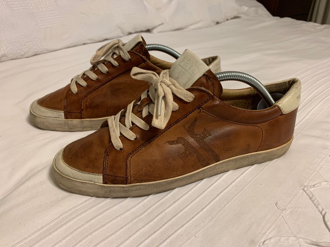 mens brown casual trainers