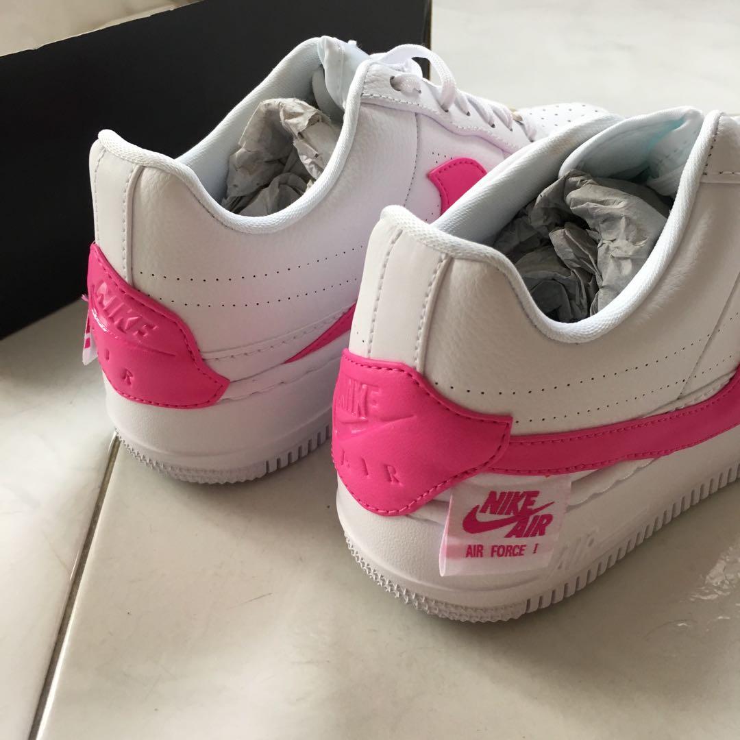 Nike Air Force 1 pink white jetster 