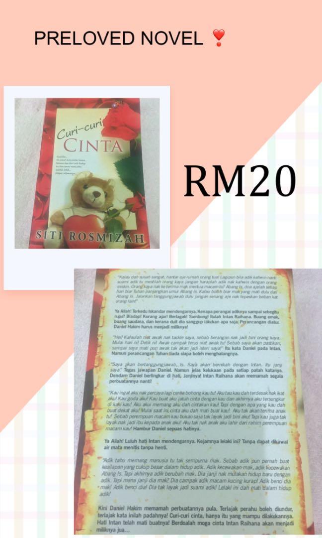 Novel Curi Curi Cinta Books Stationery Books On Carousell