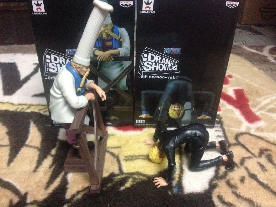 One piece figure dramatic sanji & red leg zeff, Hobbies & Toys