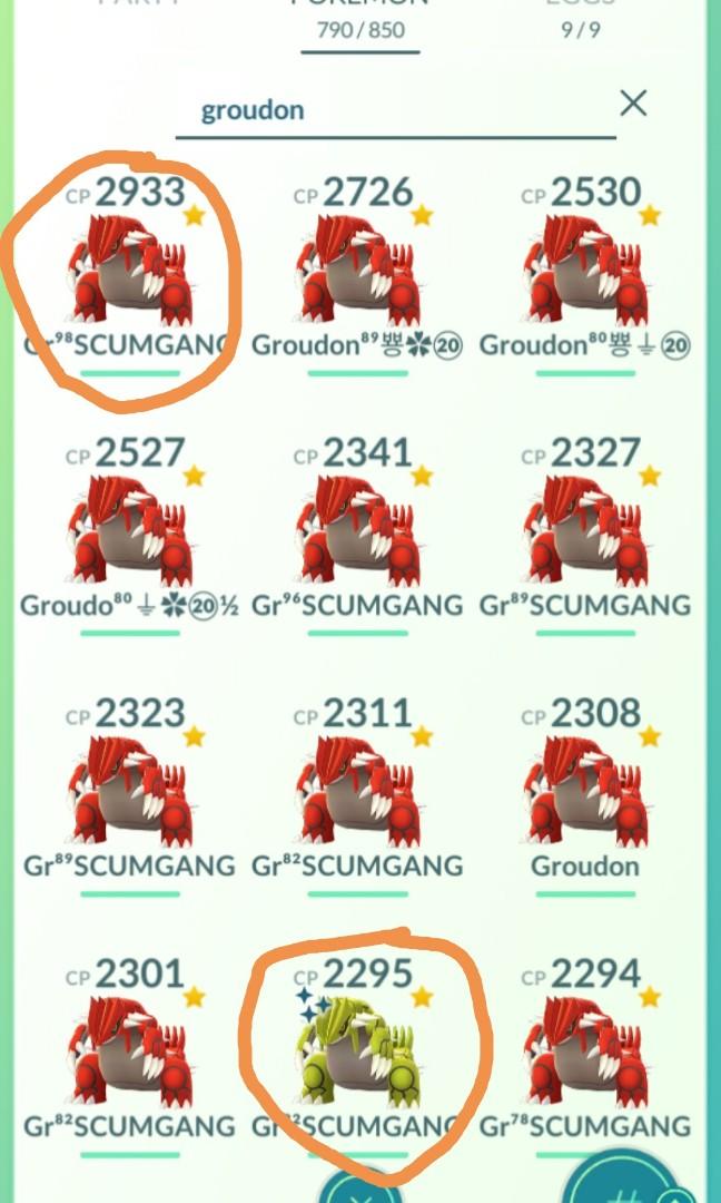 Pokemon go groudon for sale