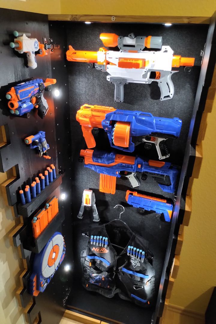 Real Nerf Gun Cabinet Bay Toys Games Others On Carousell
