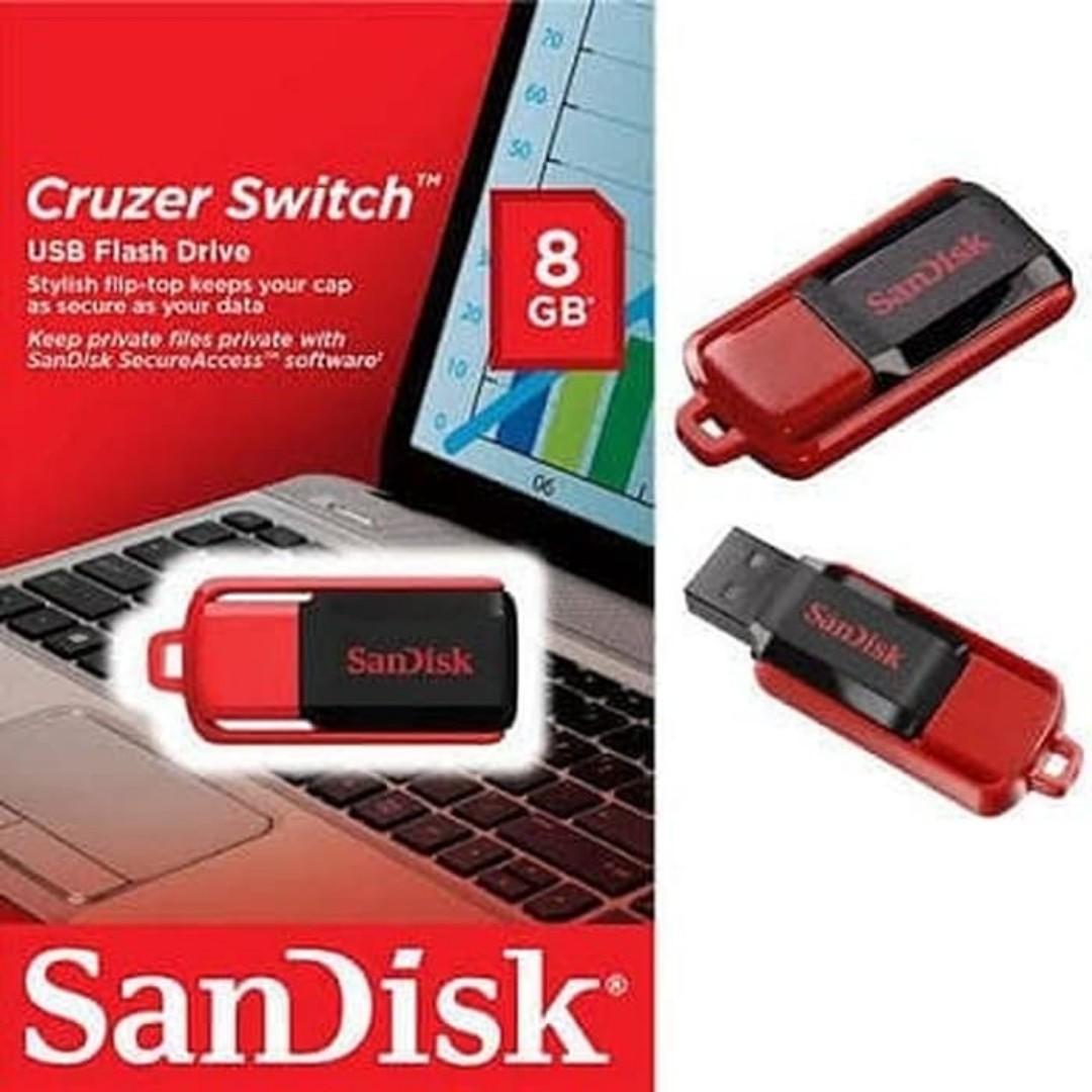 Sandisk Cruzer Switch 8gb Usb Flash Drive New Sealed Scandisk