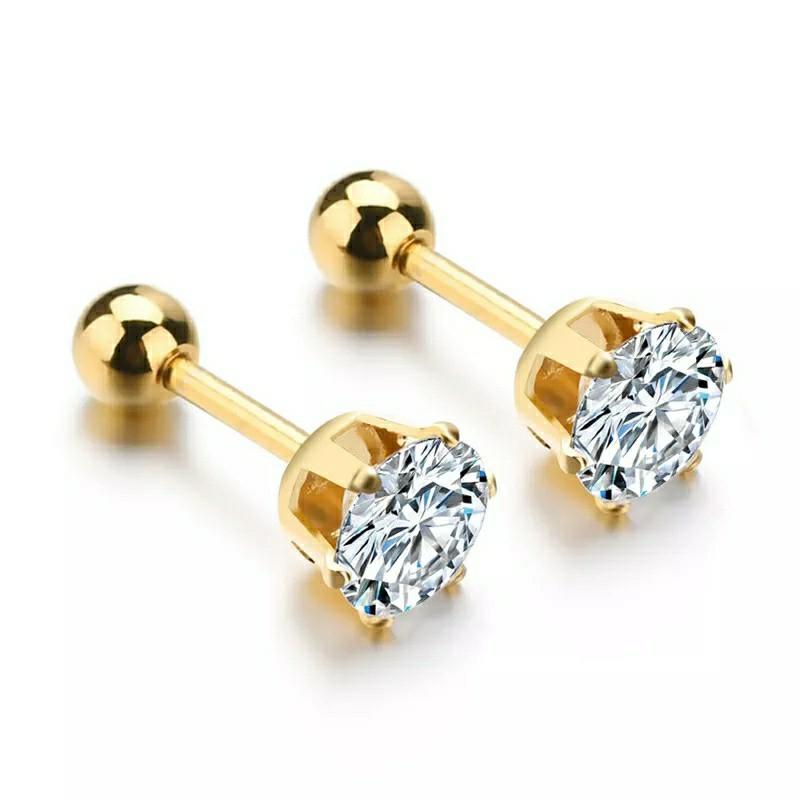 Screwcap Rhinestones hypoallergenic Earrings (Category: Earrings) located in Valenzuela. Submitted by glamwork (Listing ID 244028717, Image 1). Description: Hypoallergenic screwcap earrings for adults and big kids Nicee in actual Available in gold and white.