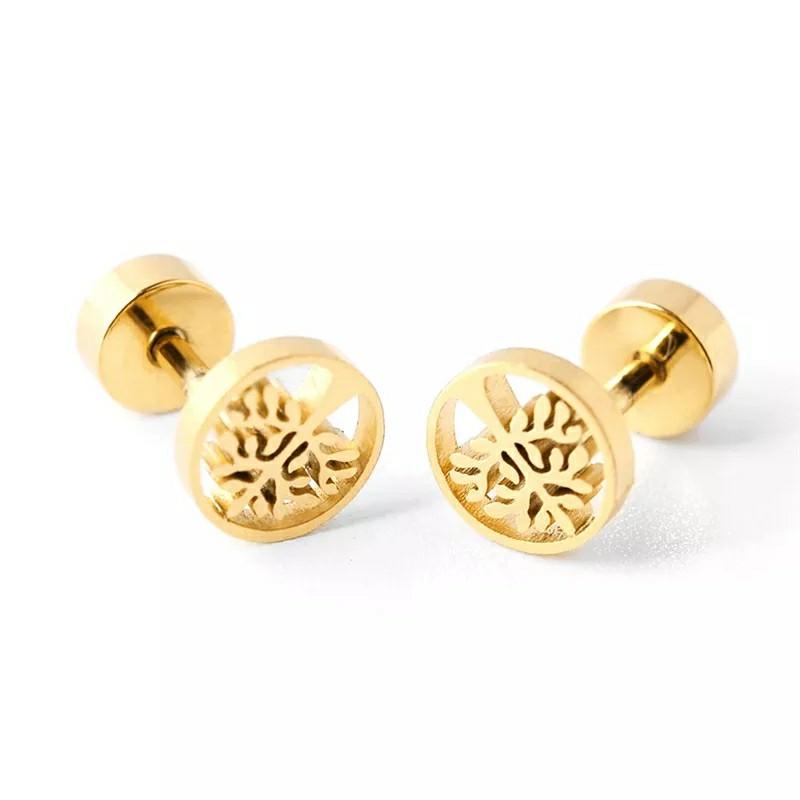 Screwcap Tree of Life Earrings (Category: Earrings) located in Valenzuela. Submitted by glamwork (Listing ID 244028616, Image 3). Description: Hypoallergenic screwcap earrings for adults and big kids Nicee in actual Available in gold and white.