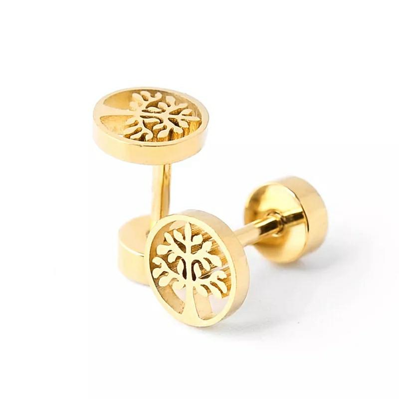Screwcap Tree of Life Earrings (Category: Earrings) located in Valenzuela. Submitted by glamwork (Listing ID 244028616, Image 2). Description: Hypoallergenic screwcap earrings for adults and big kids Nicee in actual Available in gold and white.
