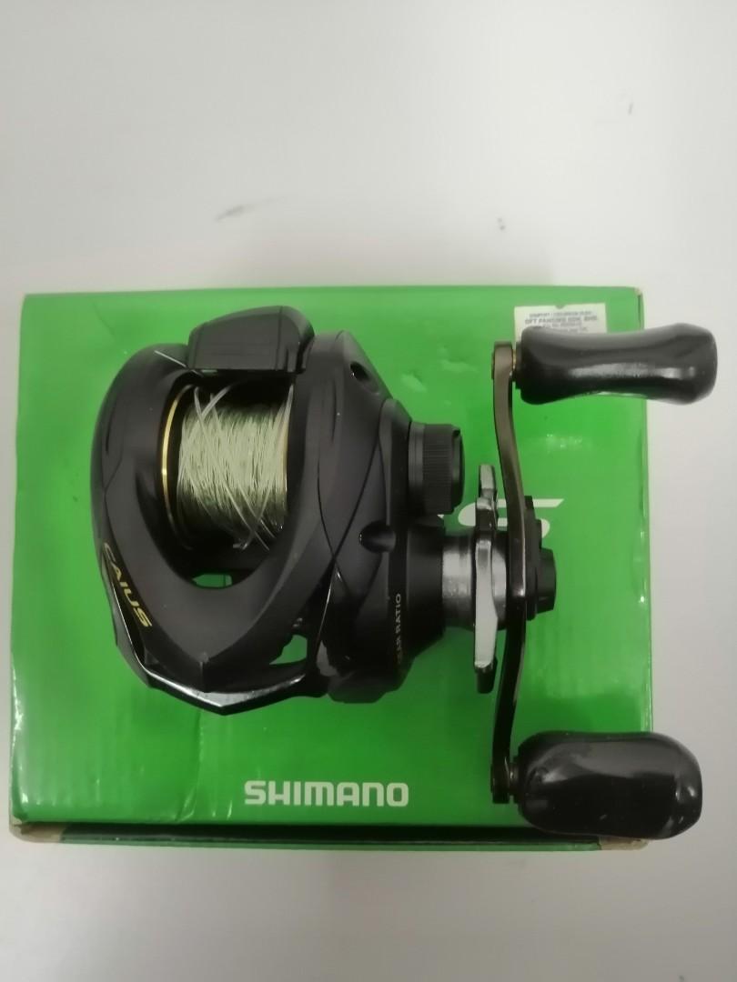 Shimano Caius 151 baitcasting reel with Awashima Lure Caster Rod