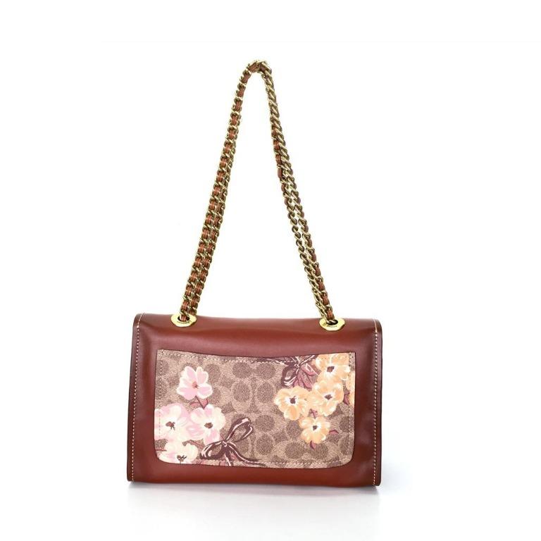 Tas Wanita Authentic Coach Parker in Embellished Signature Rose Print