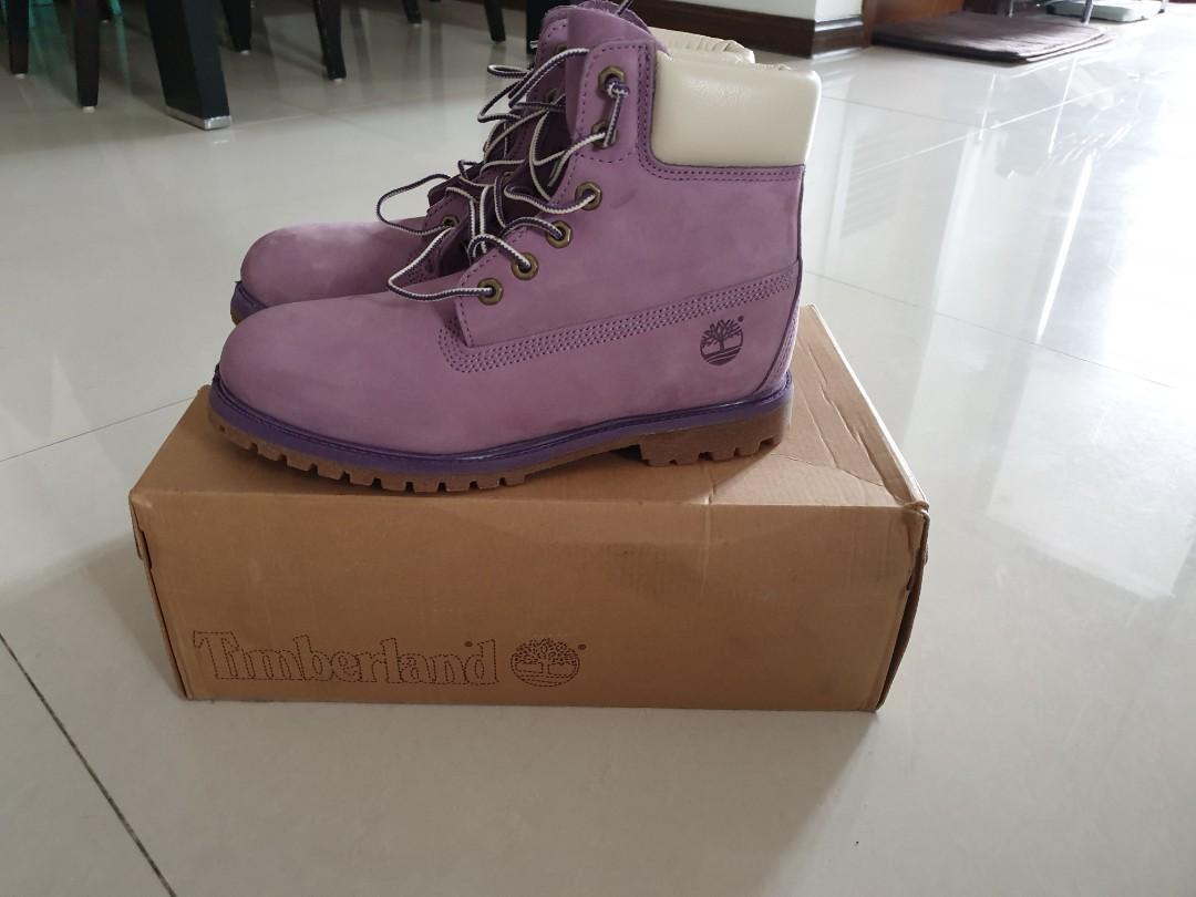 timberland mauve boots